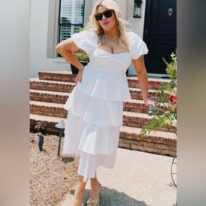 Show Me Your Mumu Va Va Midi Dress (size small). Brand new! Tags still on.
